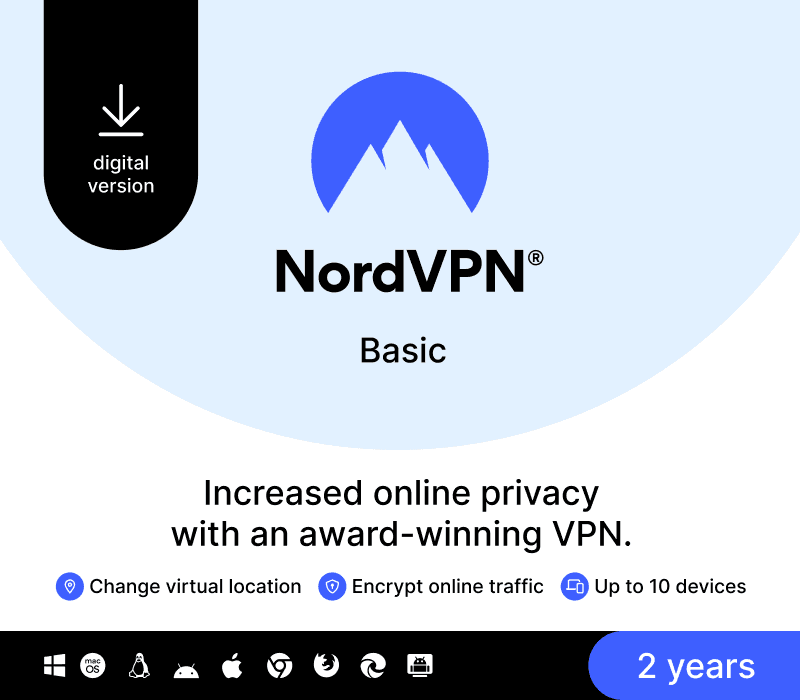 NordVPN Basic Global Key (2 Years / 10 Devices)