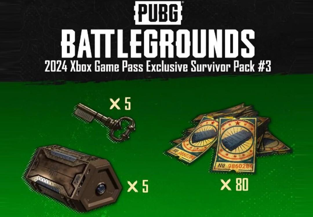 PUBG Battlegrounds - 2024 Exclusive Survivor Pack #3 DLC اكسبوكس 1 / إكس بوكس سيريس X|S كود رقمي