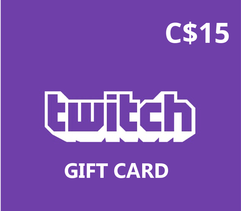 Twitch CAD 15 هدية بطاقة كندا