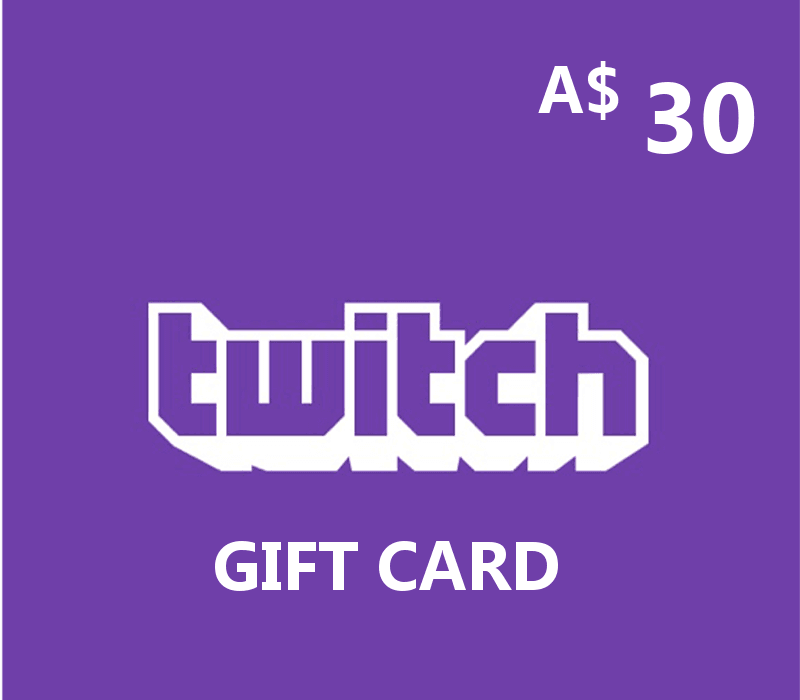 Twitch AUD 30 هدية بطاقة استرالي