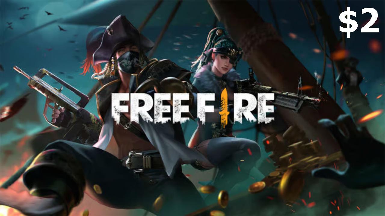 Garena Free Fire USD 2 هدية بطاقة امريكي