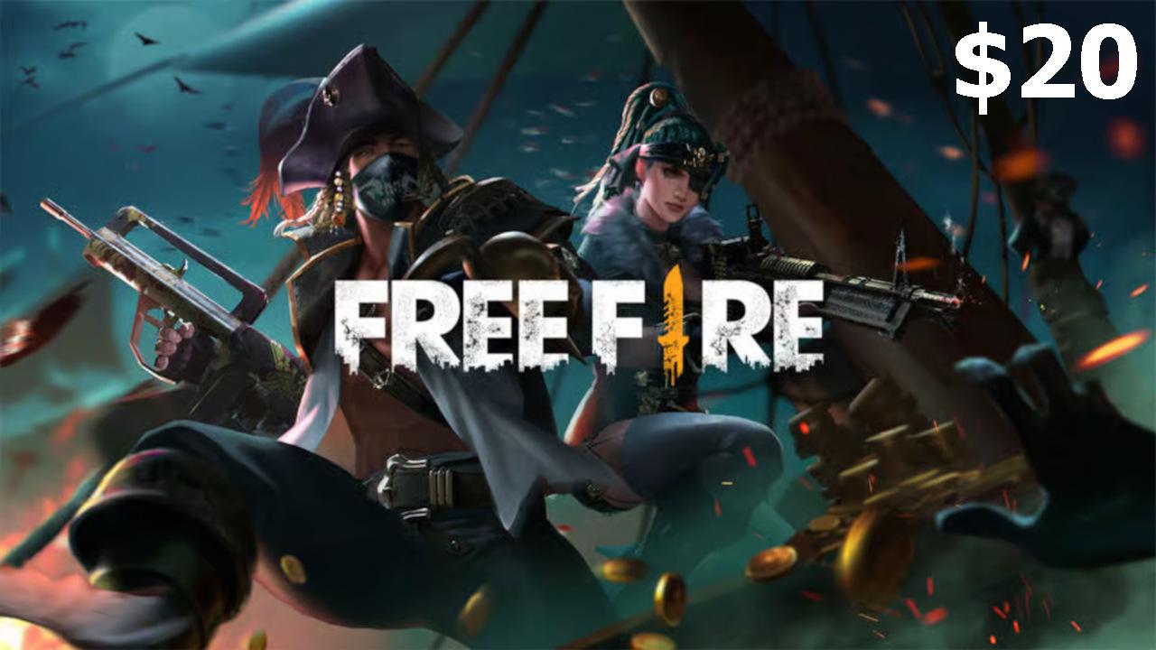 Garena Free Fire USD 20 هدية بطاقة امريكي