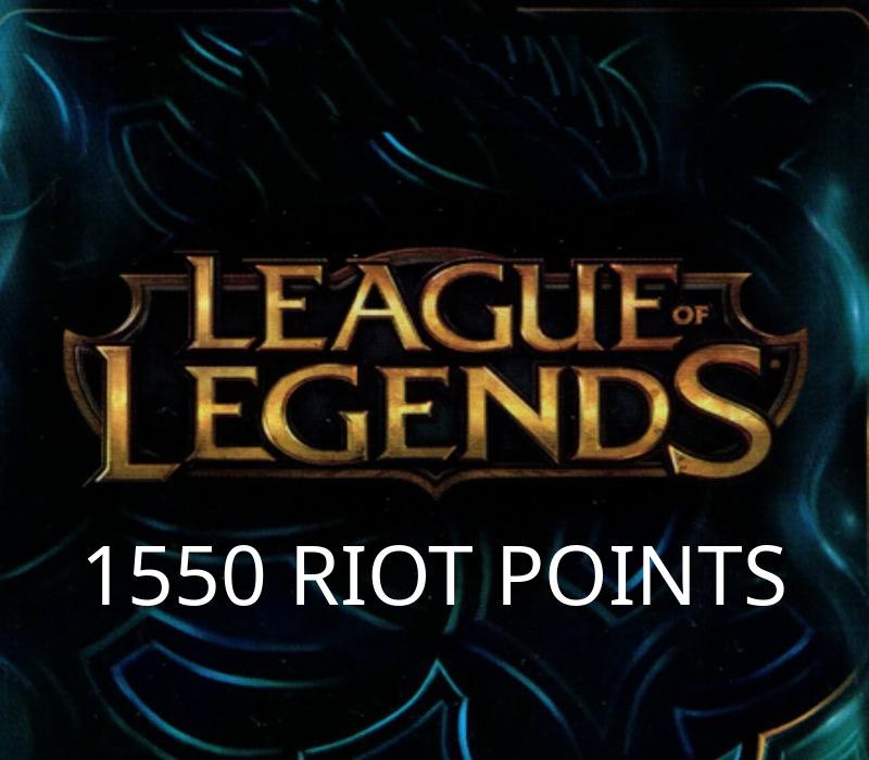 League Of Legends 1550 RP Prepaid بطاقة TR