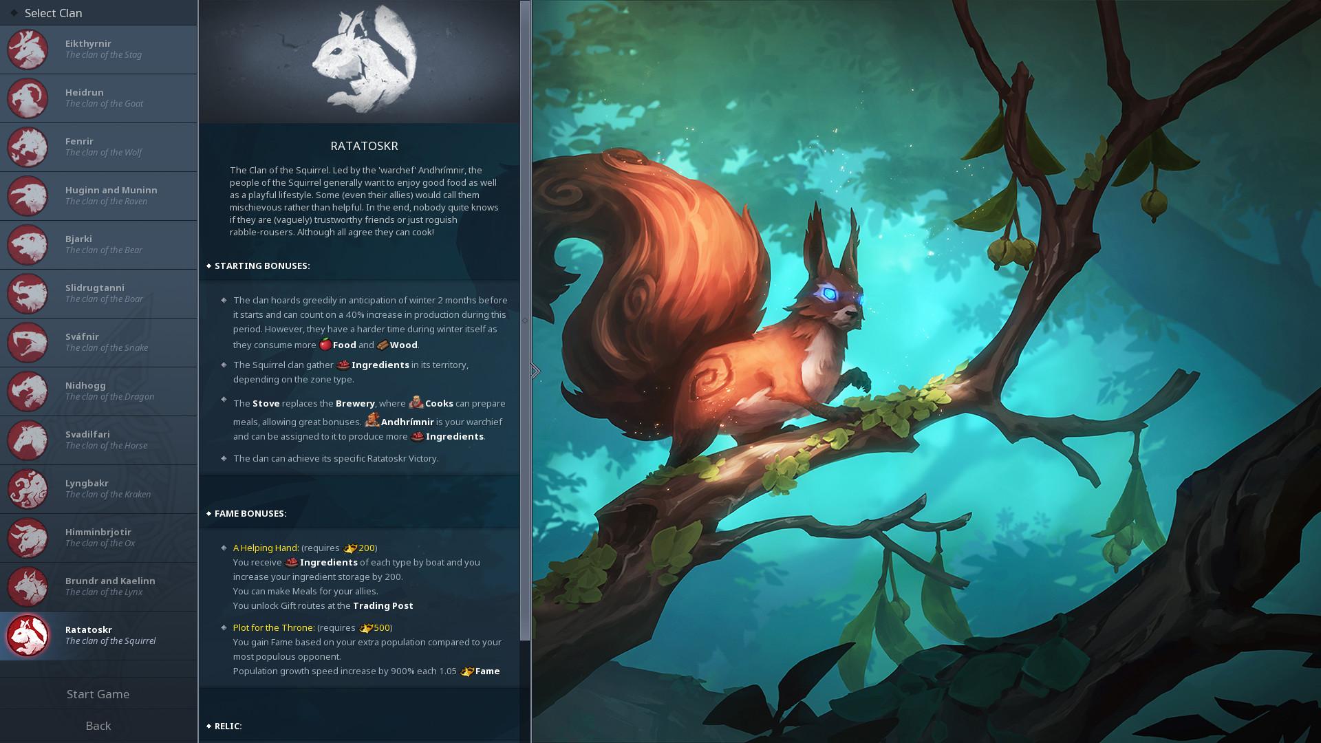 Northgard - Ratatoskr, Clan Of The Squirrel DLC ستيم كود رقمي