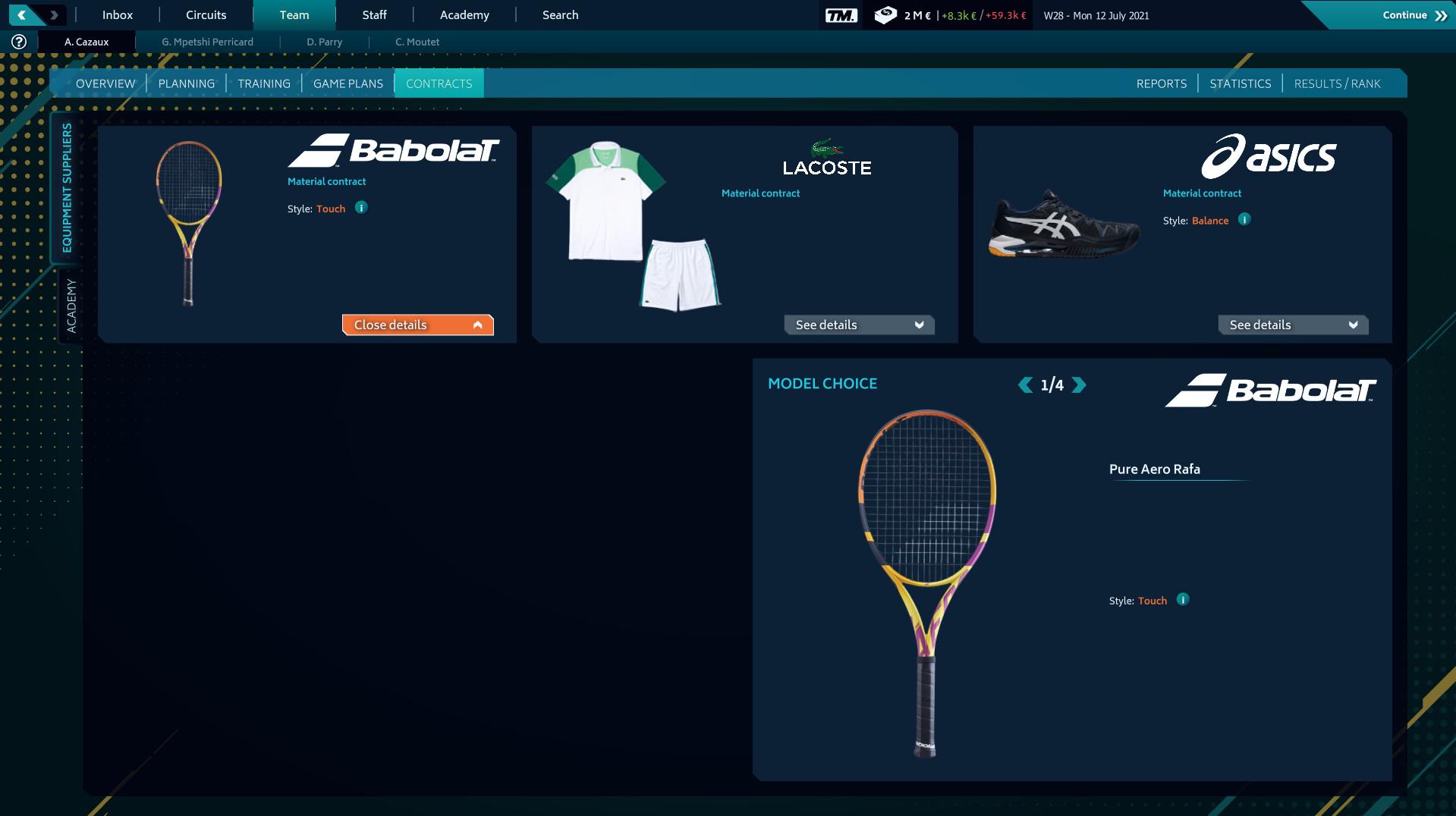 Tennis Manager 2021 اوروبي V2 رابط هديه ستيم