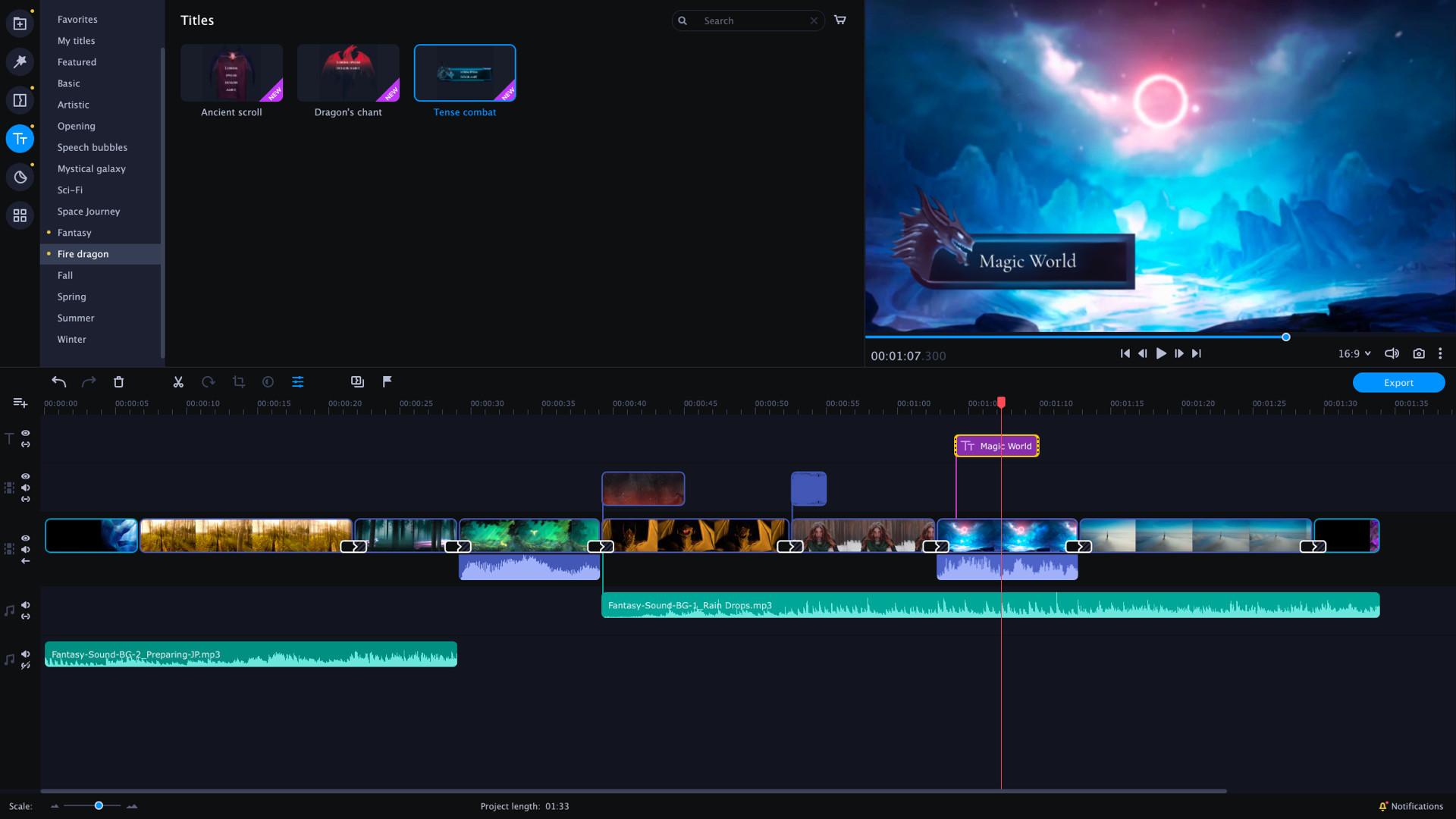 Movavi Video Editor بلس 2022 - Magic World Set DLC ستيم كود رقمي