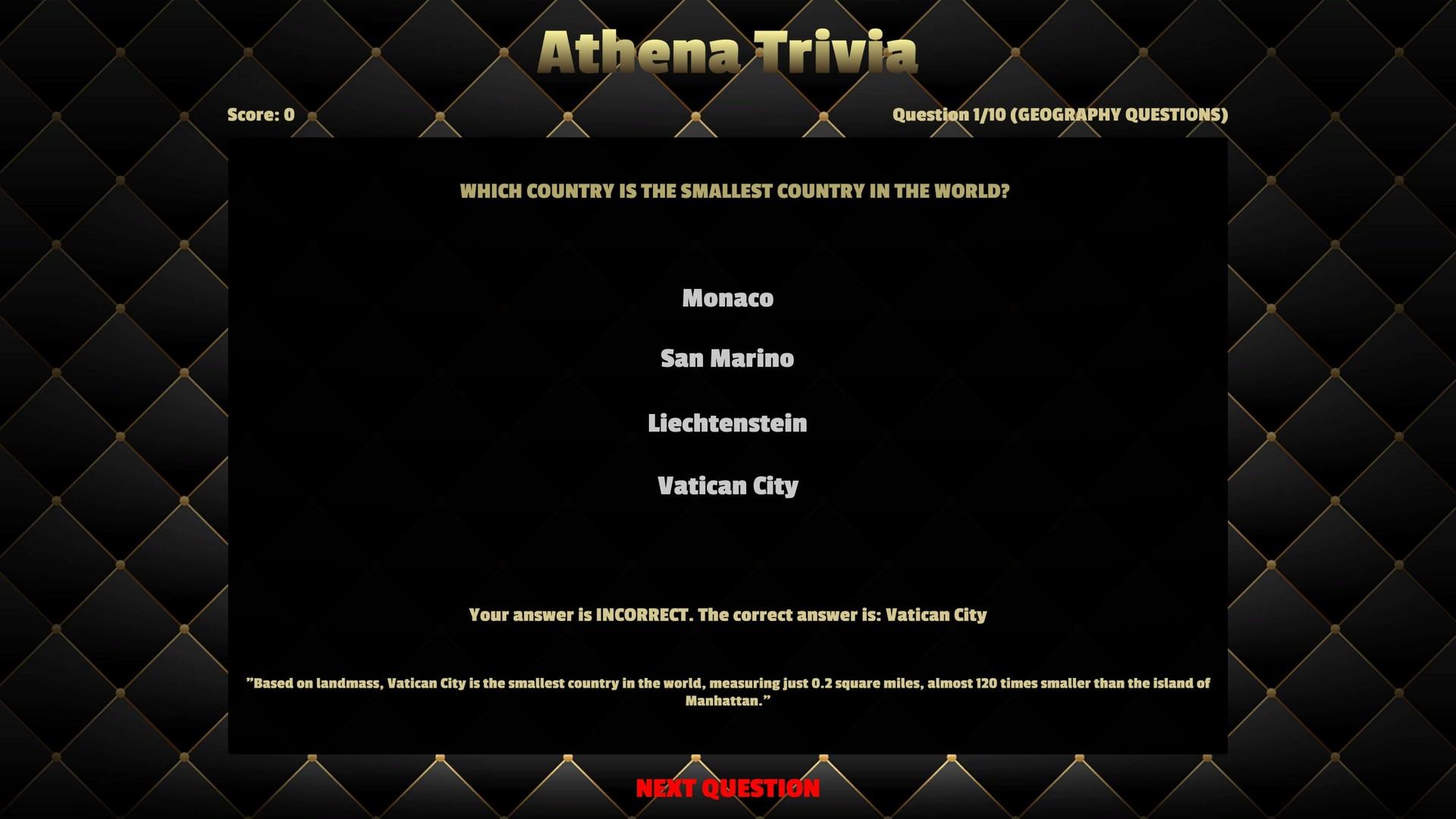 Athena Trivia + All Answers DLC ستيم كود رقمي