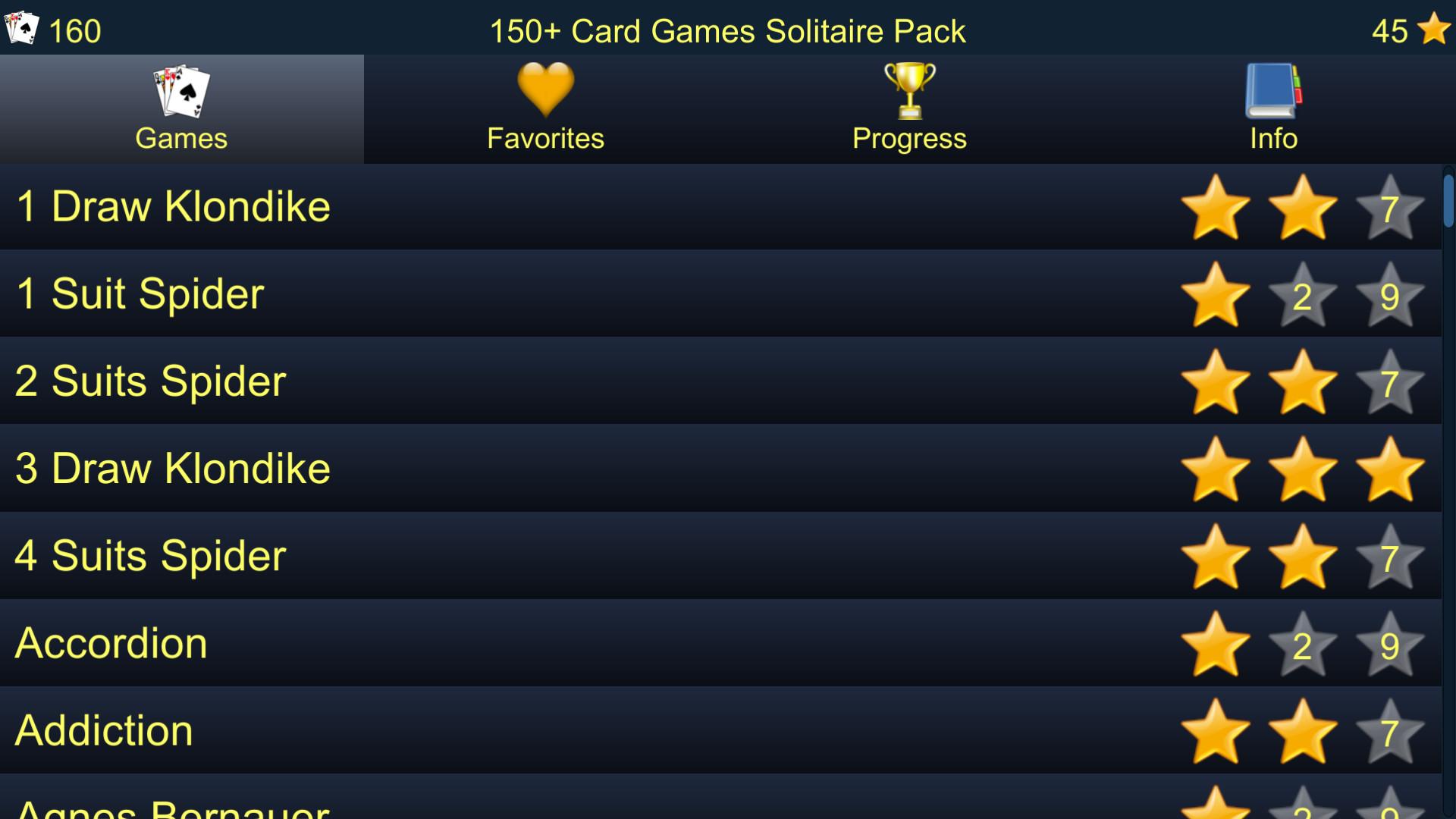 150+ بطاقة Games Solitaire Pack ستيم كود رقمي