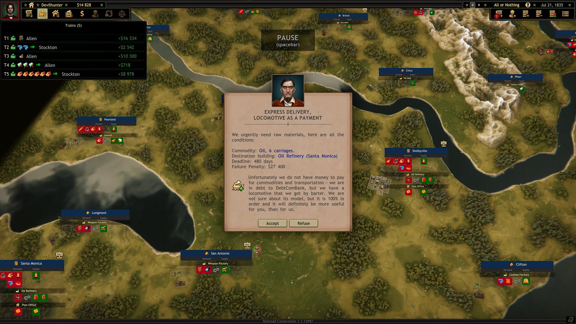 Railroad Corporation - All Or Nothing DLC ستيم كود رقمي