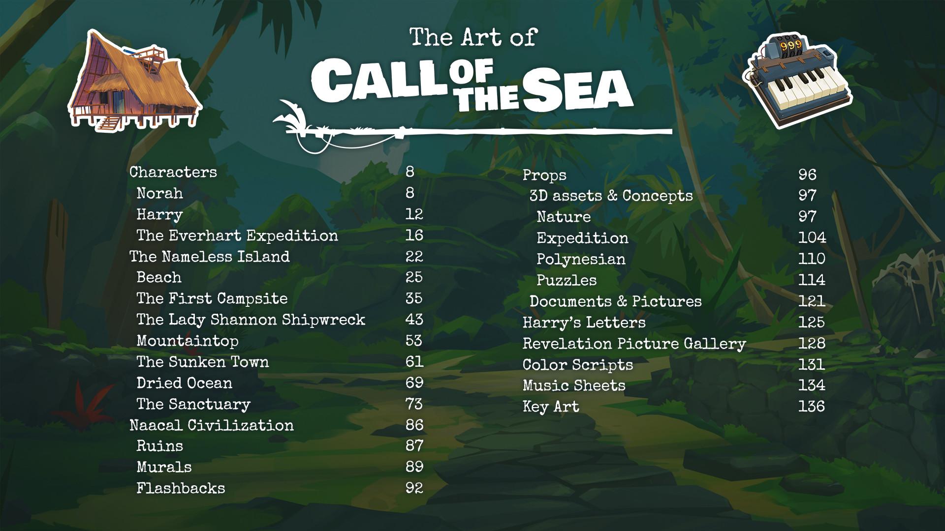 Call Of The Sea Art Book DLC ستيم كود رقمي