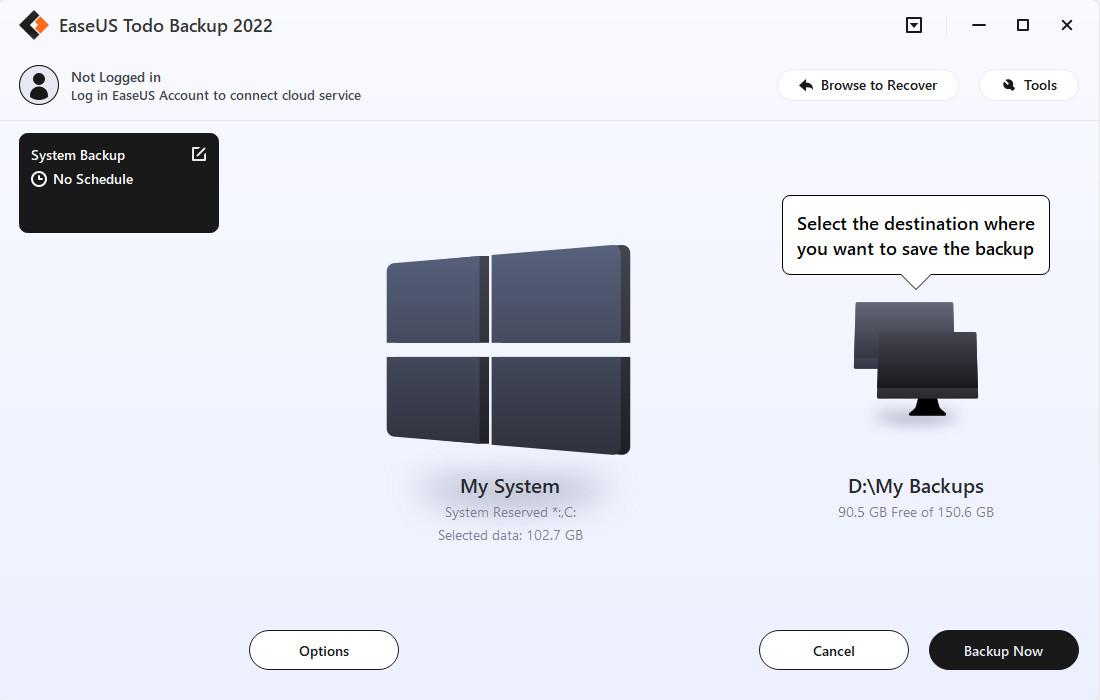 EaseUS Todo Backup Home اصدار 2023 مفتاح (1 سنه / 1 جهاز)