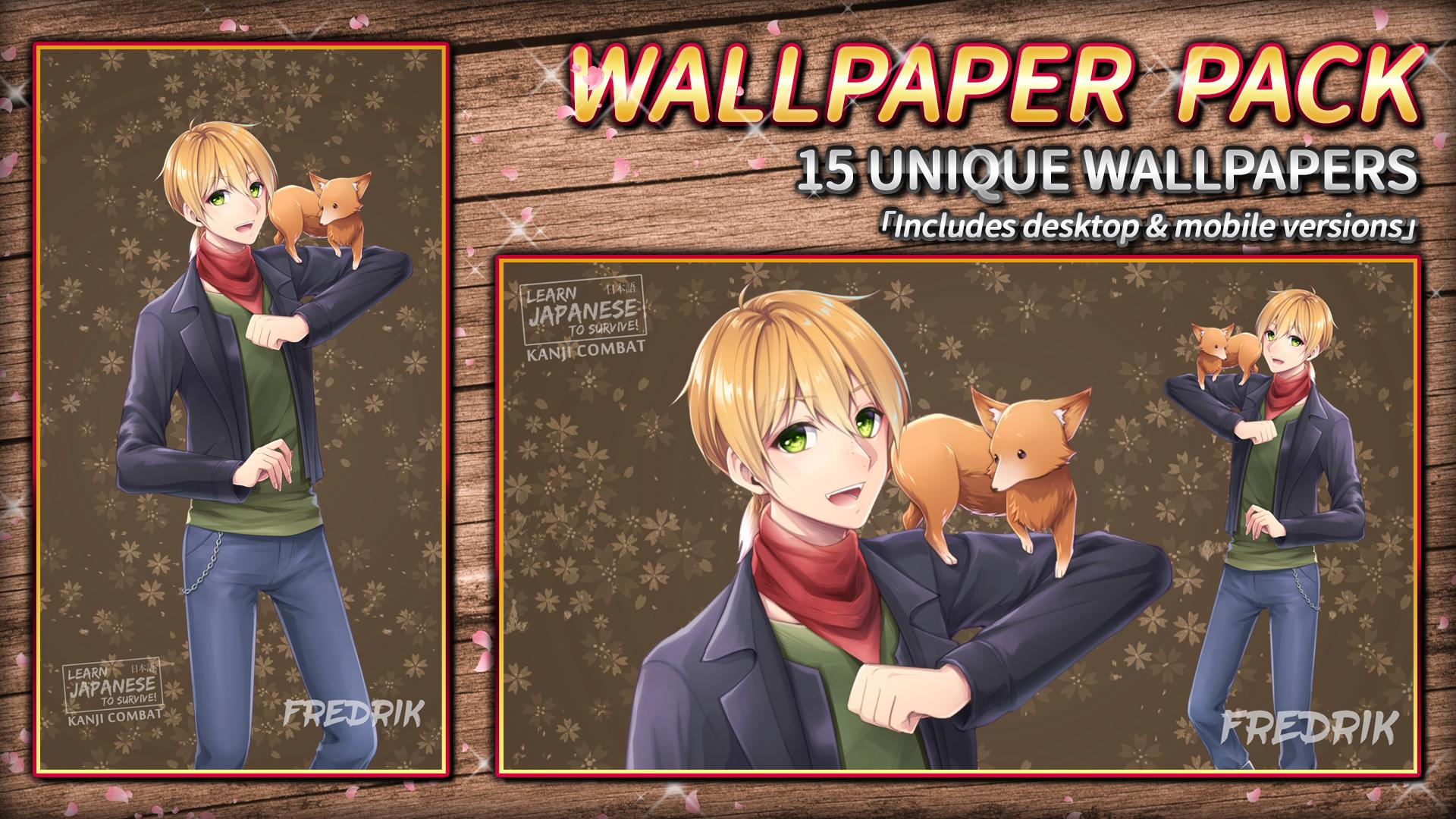 Learn اليابانية To Survive! Kanji Combat - Wallpaper Pack DLC ستيم كود رقمي