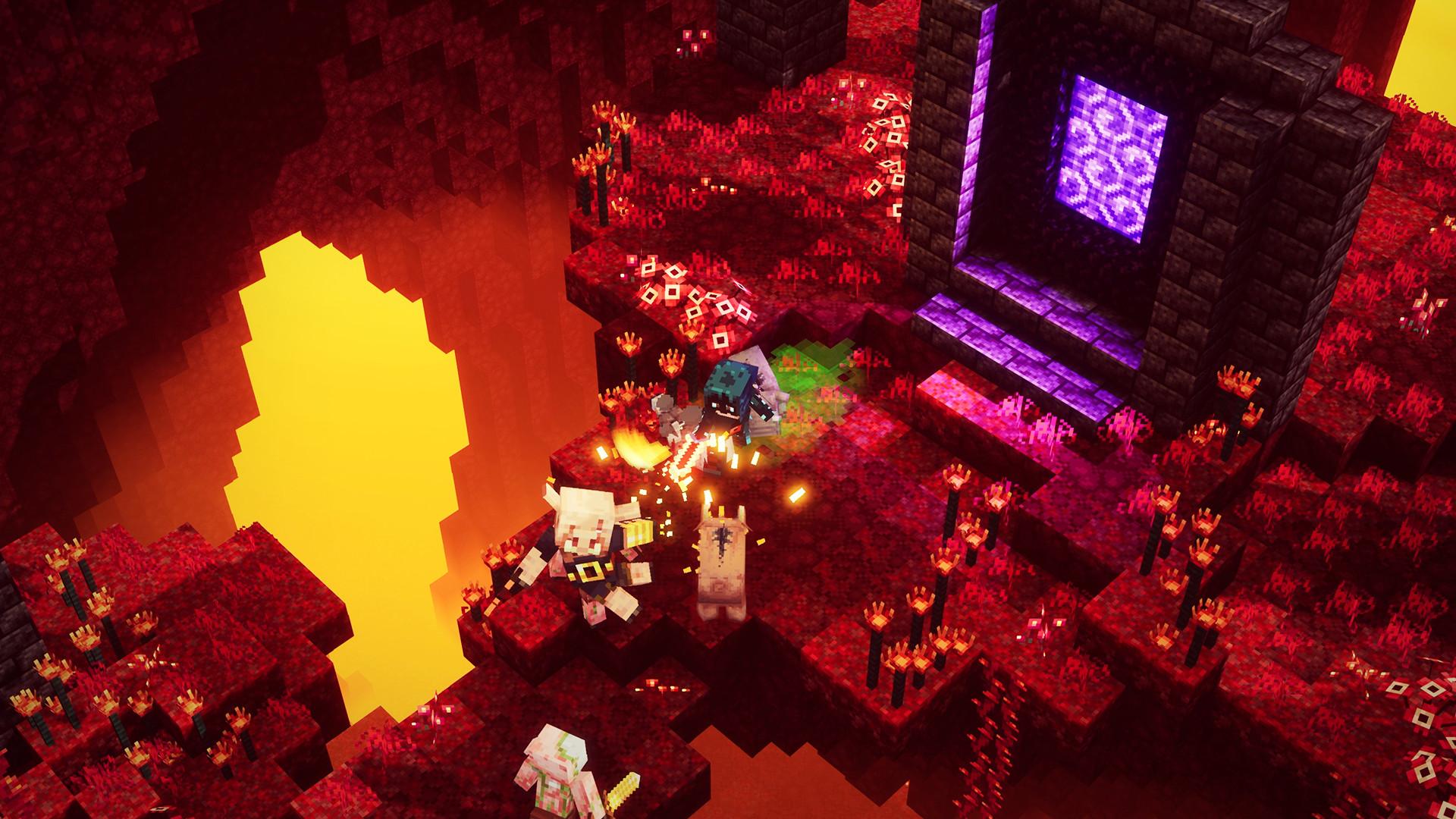 Minecraft Dungeons - Flames Of The Nether DLC بي سي كود رقمي