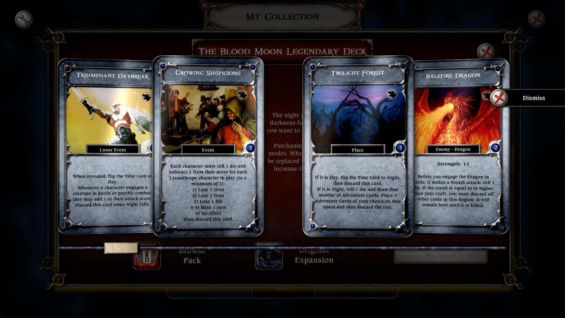 Talisman - The Blood Moon Expansion - Legendary Deck DLC ستيم كود رقمي