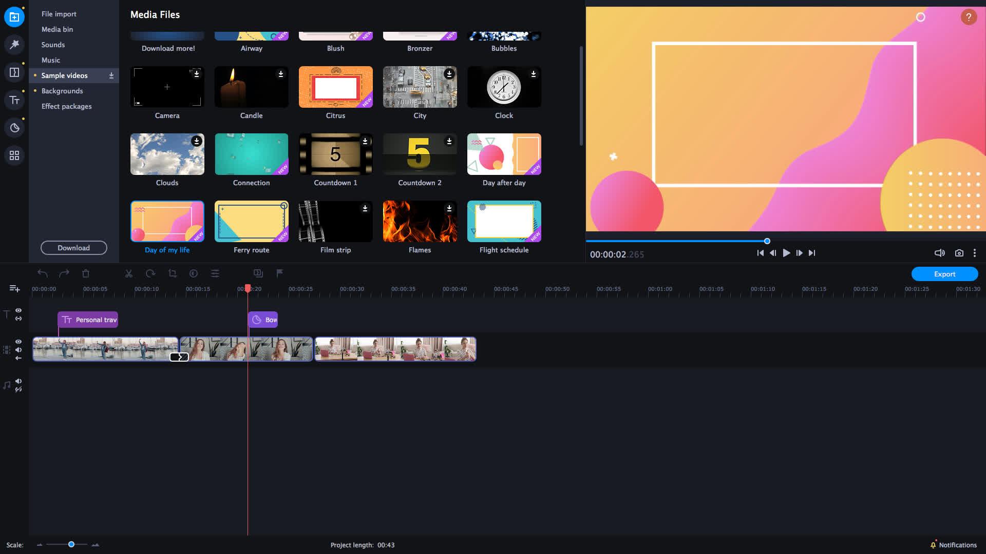 Movavi Video Editor بلس 2021 Effects - Blogger Set ستيم كود رقمي