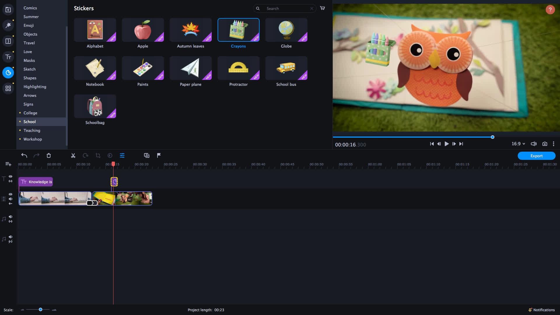 Movavi Video Editor بلس 2021 Effects - Education Set ستيم كود رقمي
