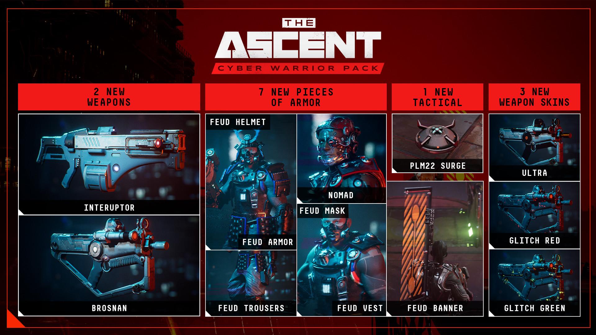 The Ascent - Cyber Warrior Pack DLC ستيم كود رقمي