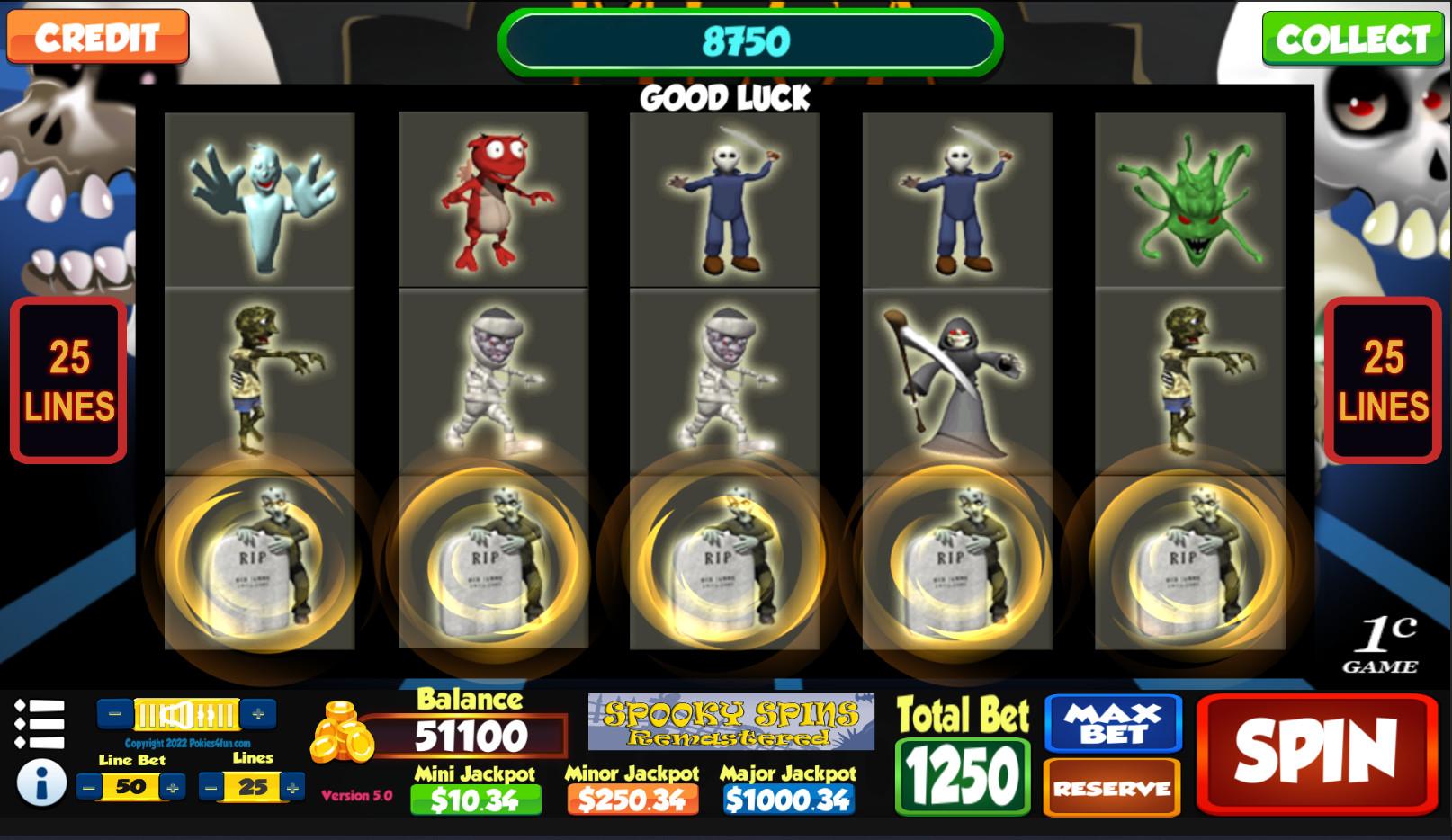 Spooky Spins ريماستر - Casino Slot Simulations ستيم كود رقمي