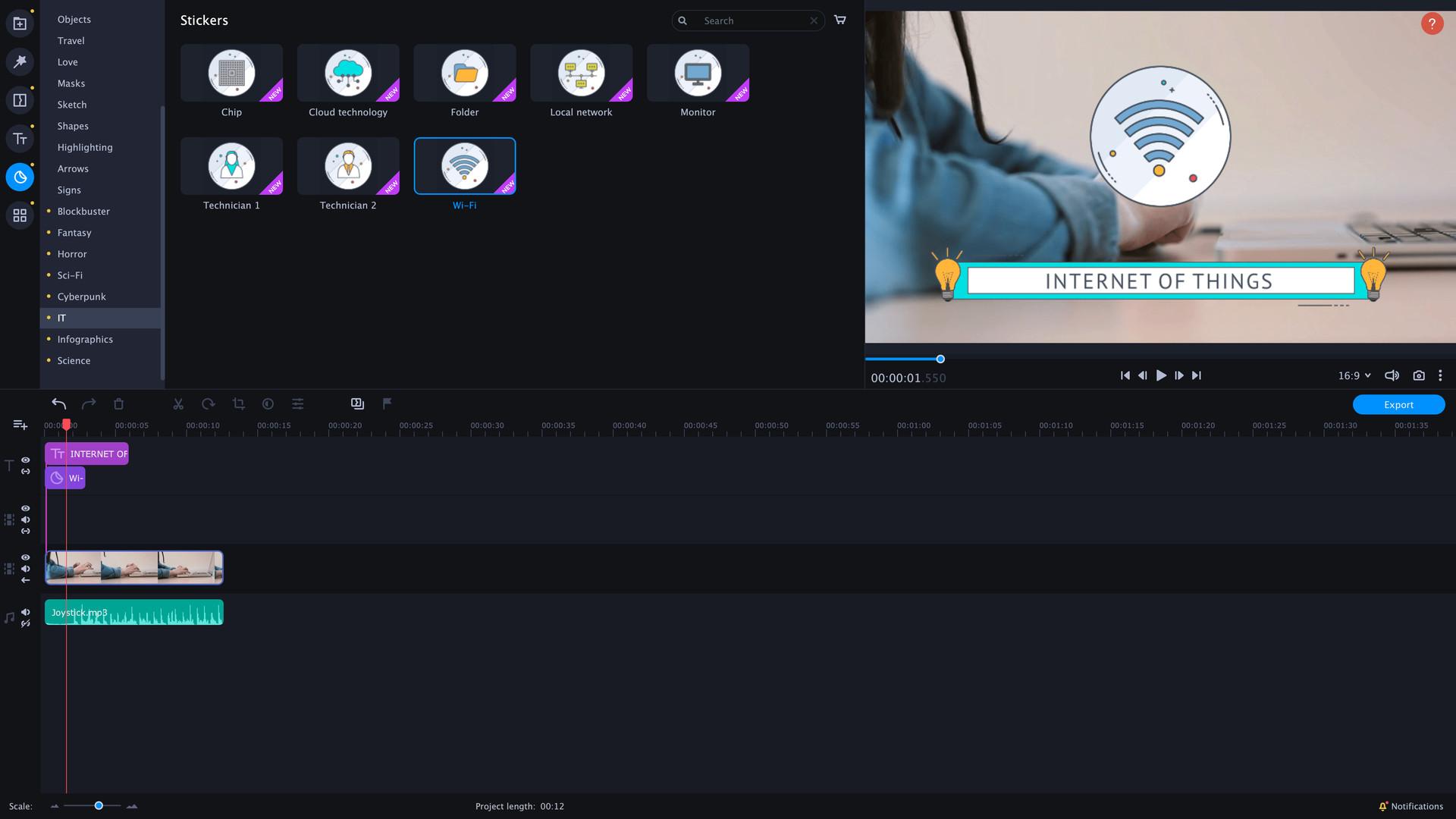 Movavi Video Editor بلس 2022 - Technology Set DLC ستيم كود رقمي
