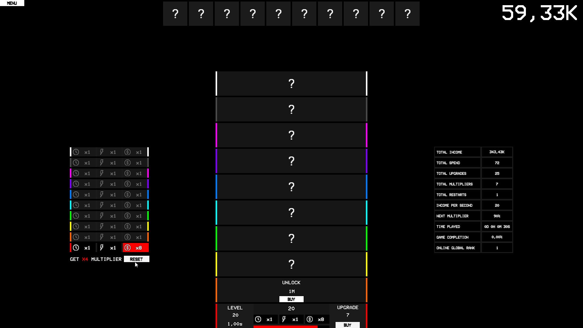 Idle Game X100 ستيم كود رقمي