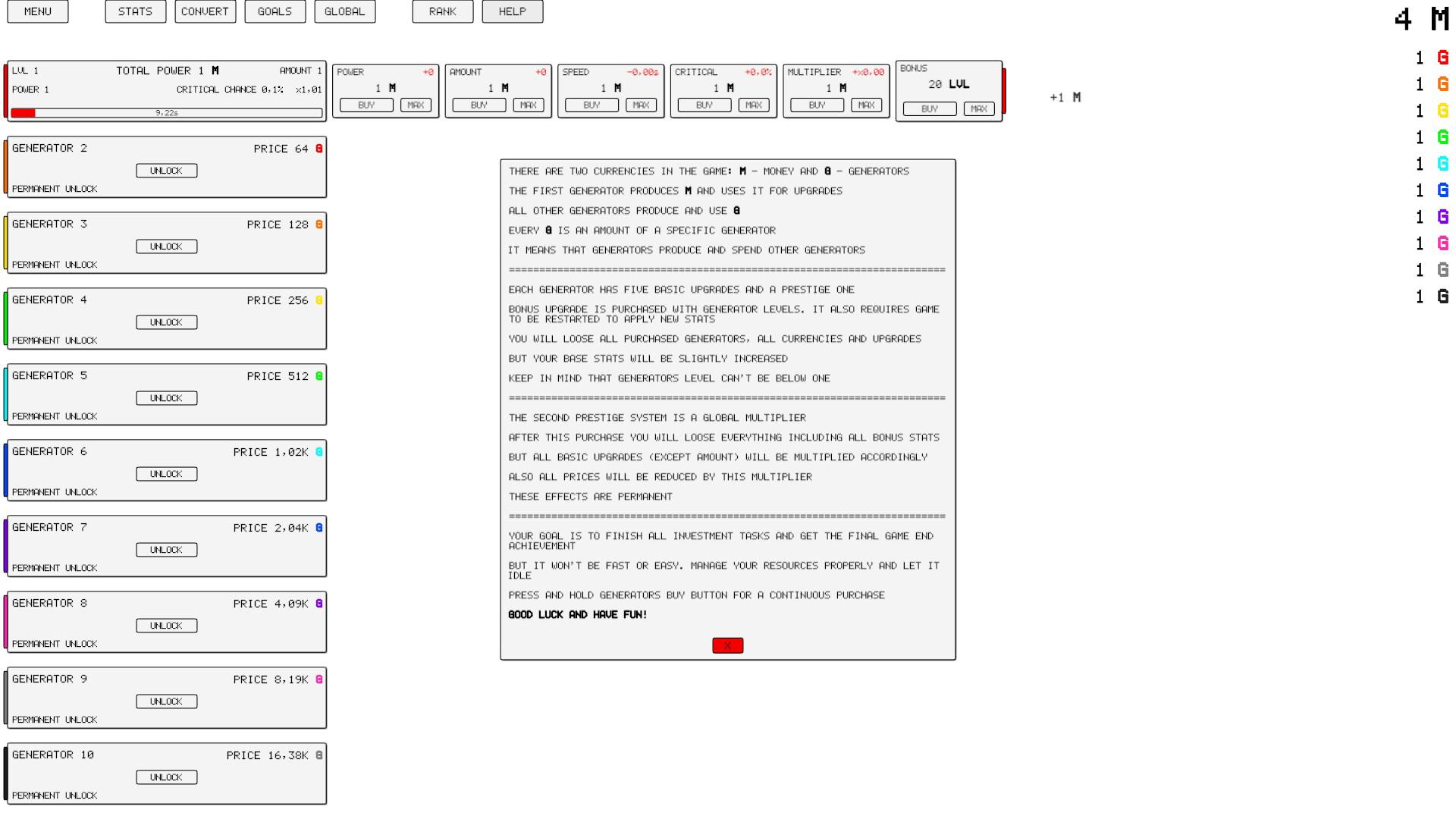 Idle: Generators ستيم كود رقمي