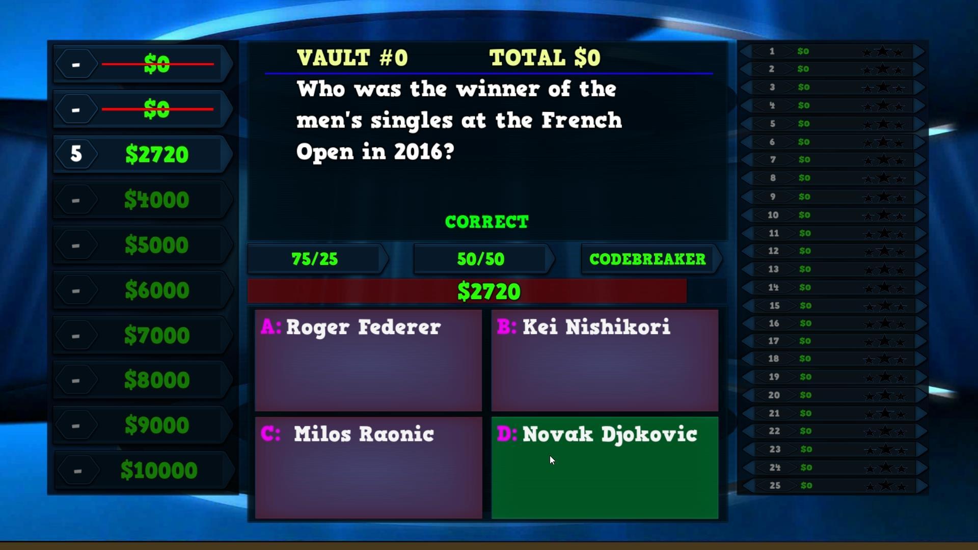 Trivia Vault Tennis Trivia ستيم كود رقمي