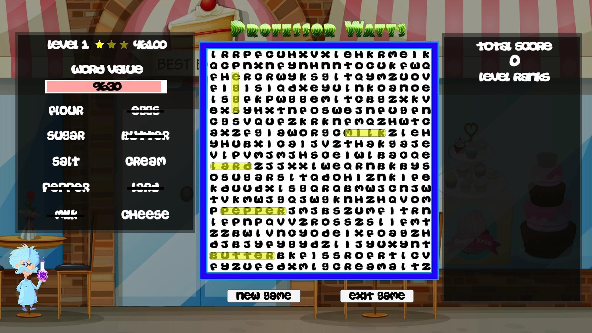 Professor Watts Word Search: Yummy Foods ستيم كود رقمي