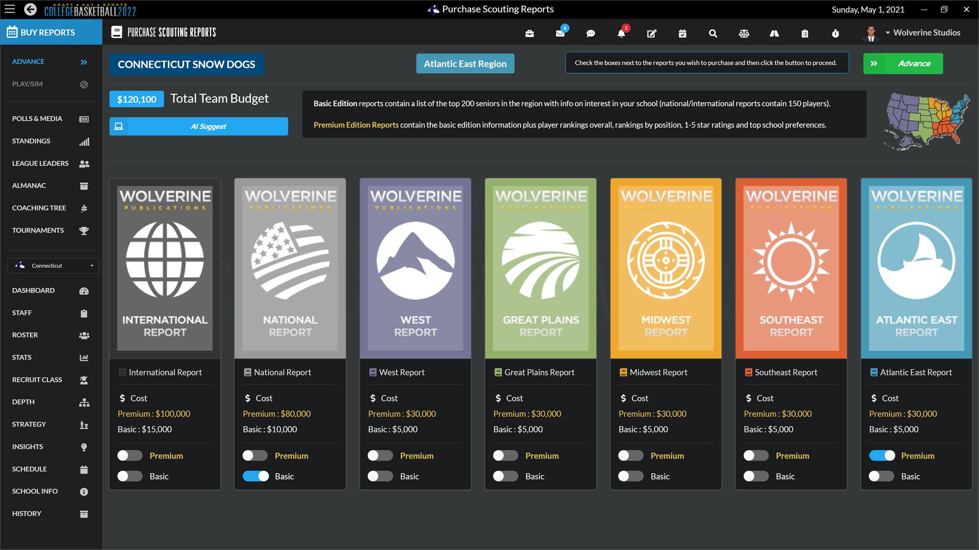 Draft Day Sports: College Basketball 2022 ستيم حساب