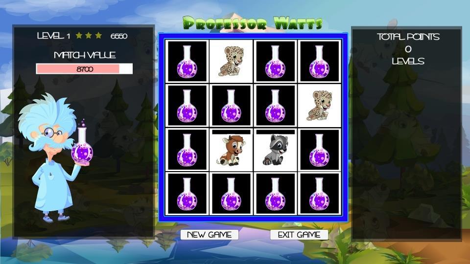Professor Watts Memory Match Cute Animals بي سي ستيم كود رقمي