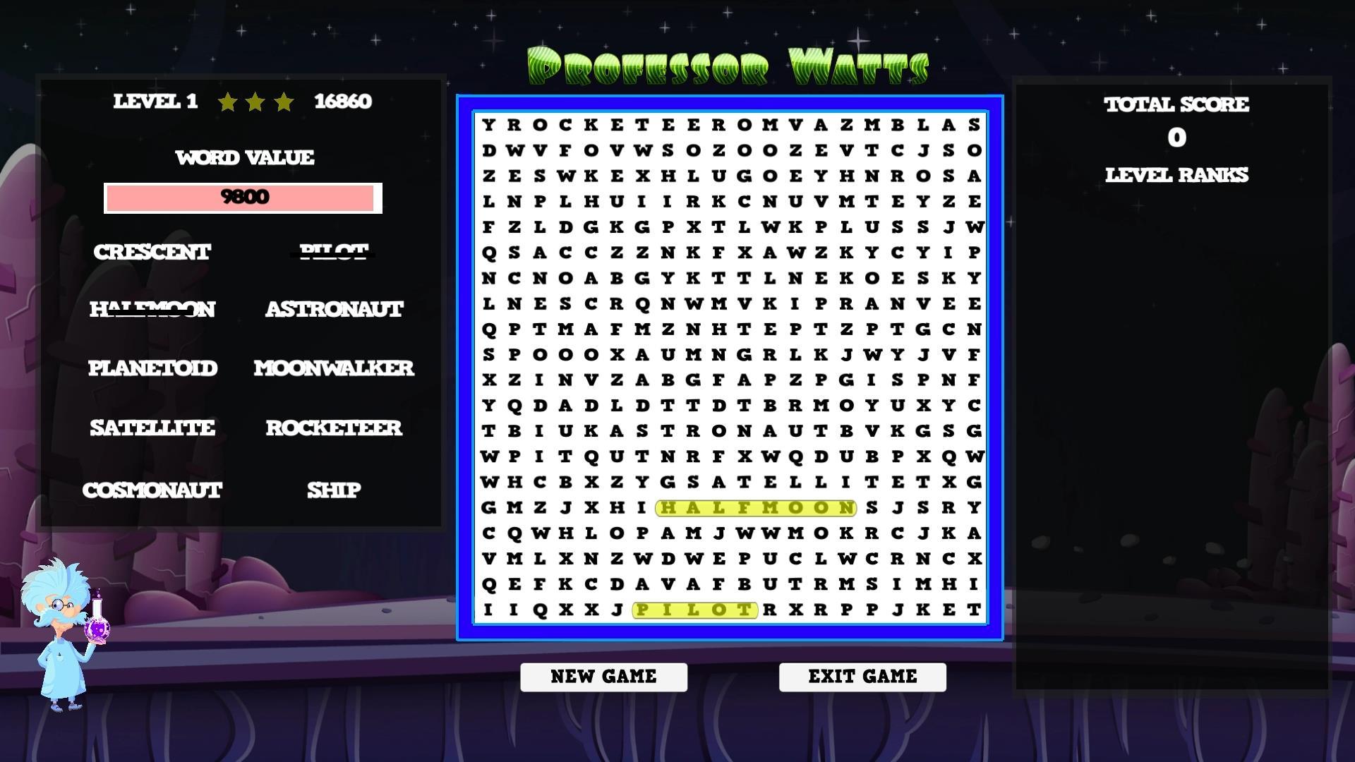 Professor Watts Word Search: Space Voyage بي سي ستيم كود رقمي