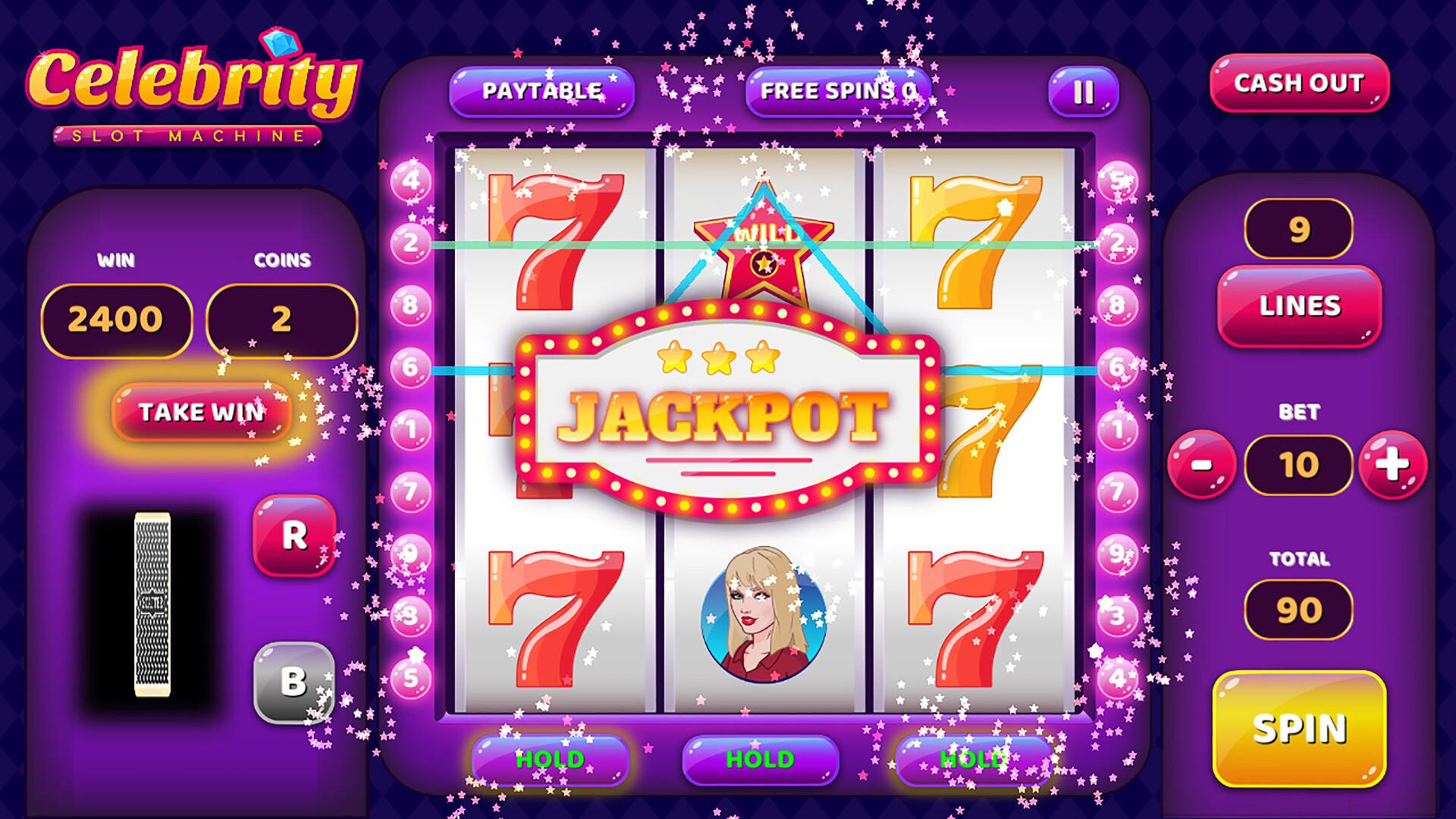 Celebrity Slot Machine بي سي ستيم كود رقمي