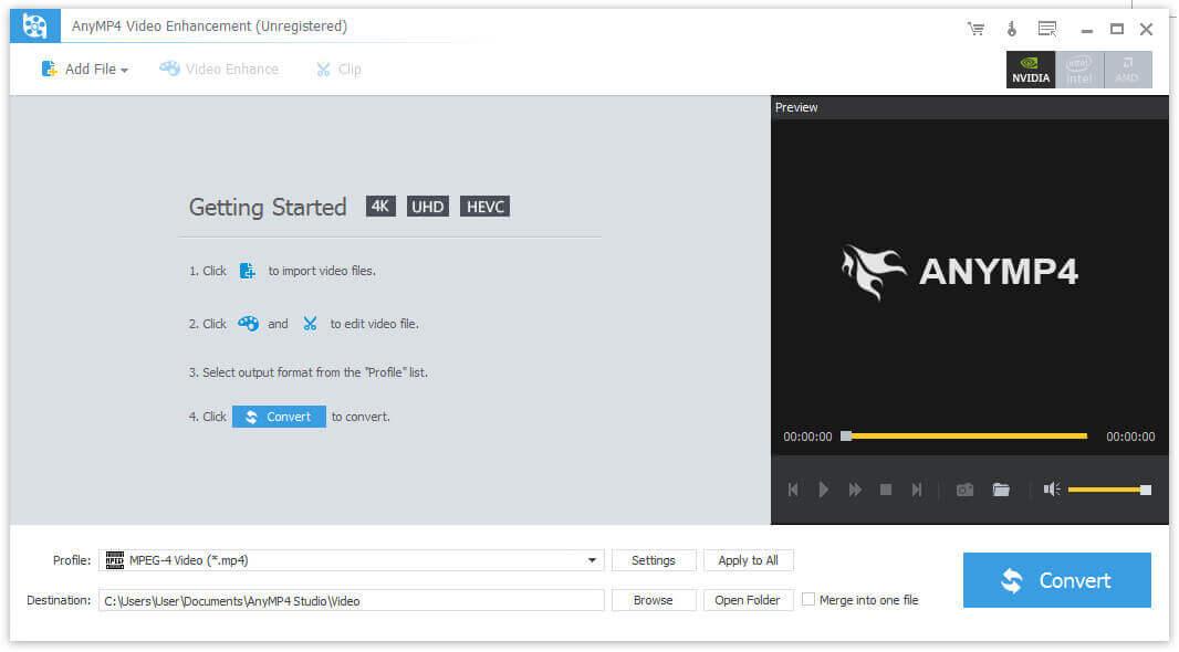 AnyMP4 Video Enhancement كود رقمي (1 سنه / 1 بي سي)