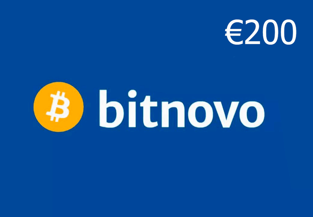 BitNovo Crypto بطاقة €200 اوروبي
