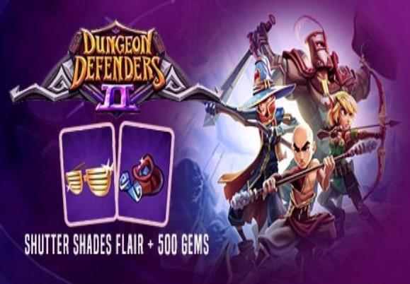Dungeon Defenders II: 500 Gems + Shutter Shades Flair DLC Digital Download كود رقمي