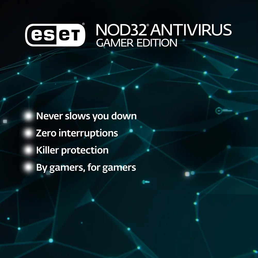 ESET NOD32 Antivirus Gamer اصدار 2024 مفتاح (1 سنه / 1 بي سي)