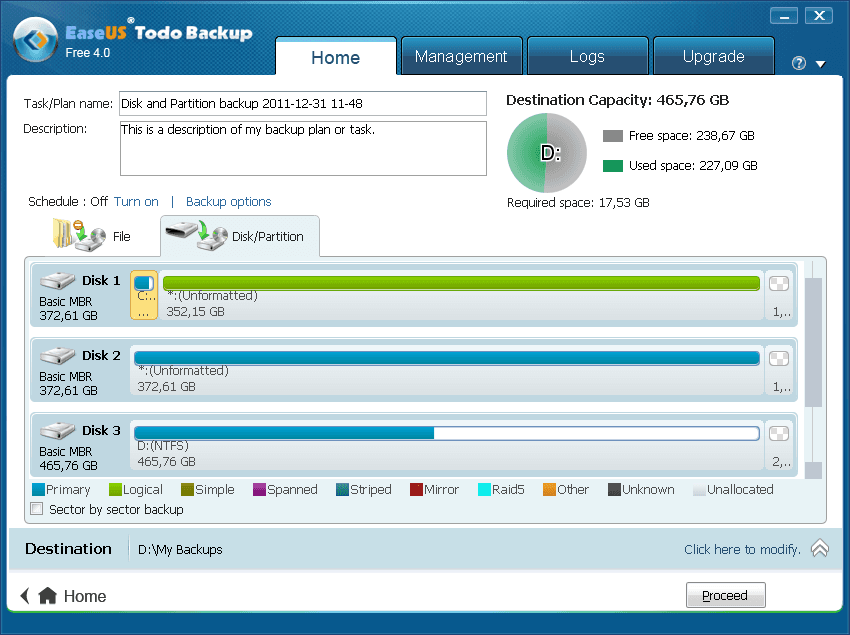 EaseUS ToDo Backup Home 10.0 (1PC) كود رقمي