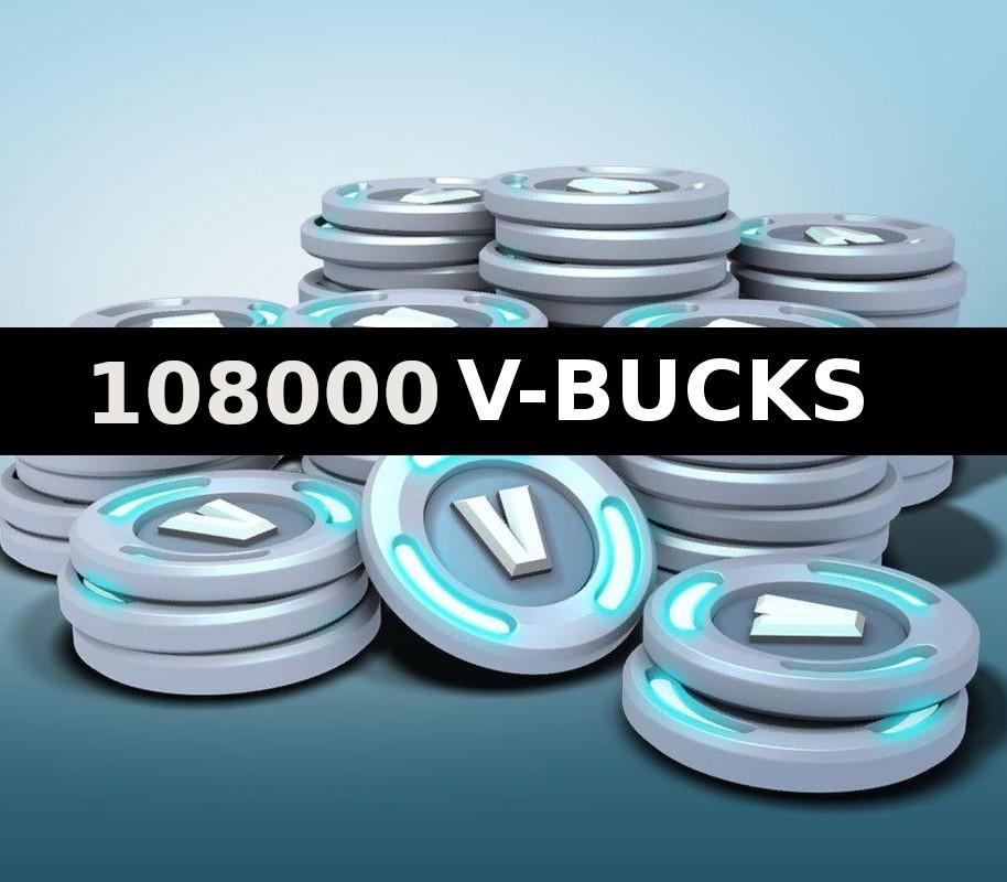 Fortnite - 108000 V-Bucks Epic Games Account