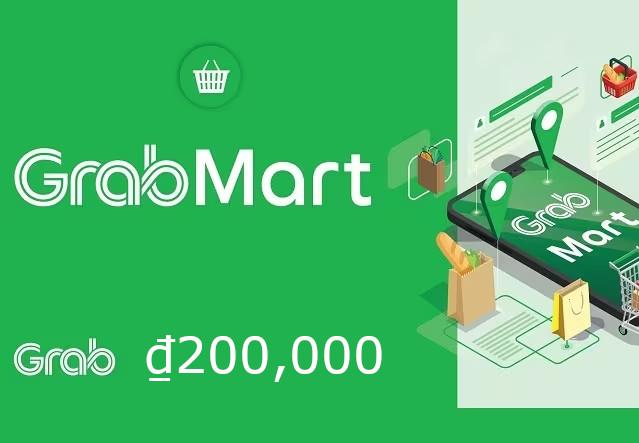 GrabMart ₫200,000 هدية بطاقة VN