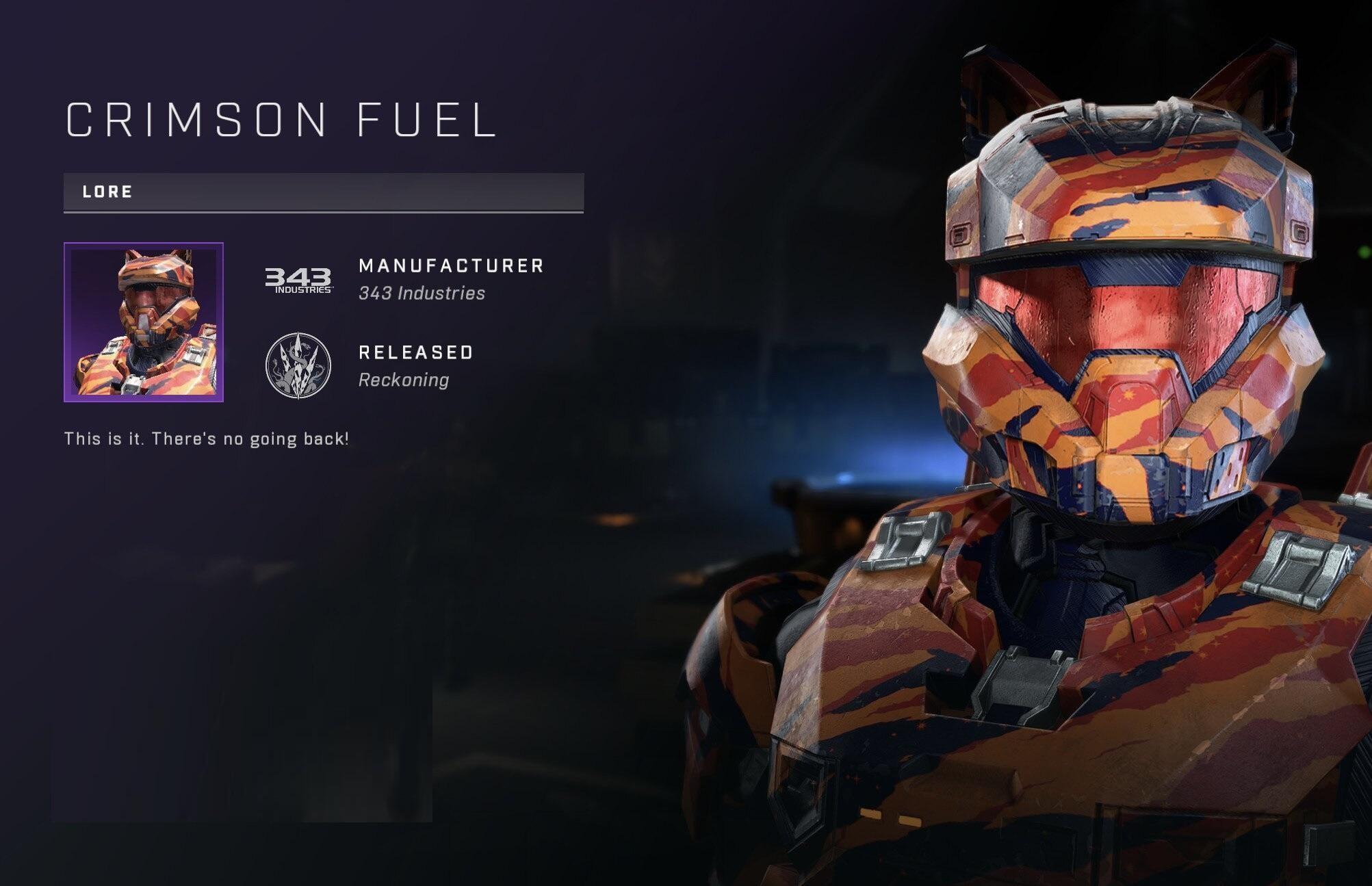 Halo Infinite - Pass Tense Crimson Fuel Visor DLC اكسبوكس 1 / إكس بوكس سيريس X|S / ويندوز 10 كود رقمي