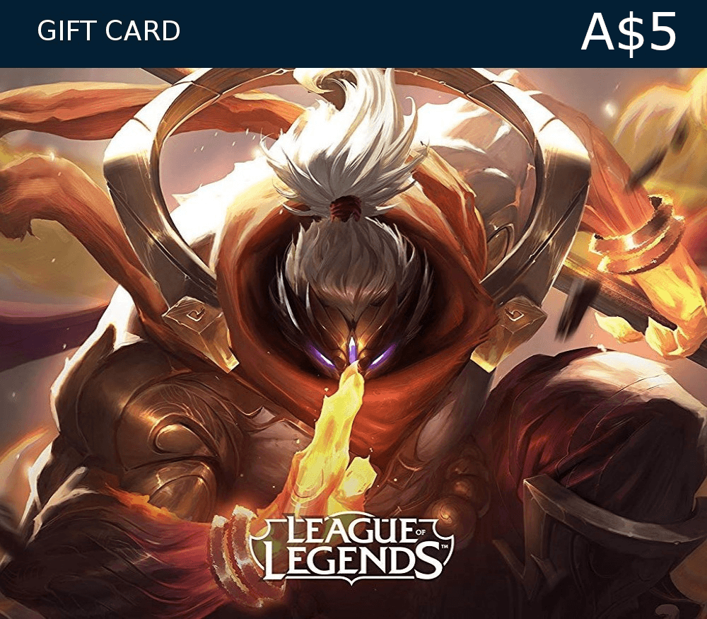League Of Legends A$5 Prepaid RP بطاقة استرالي