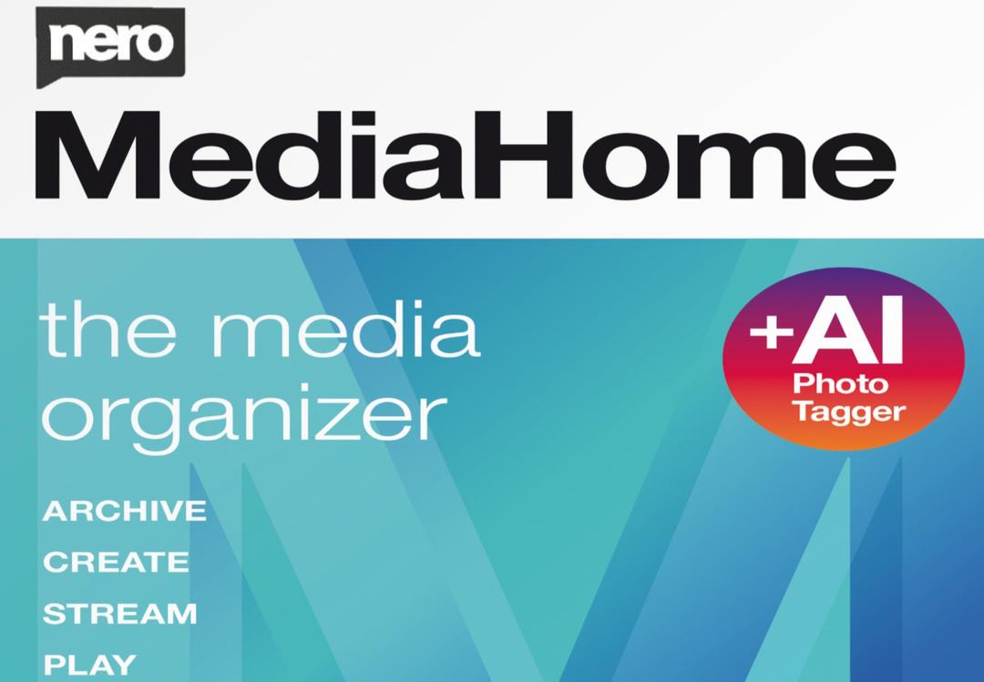 Nero MediaHome And AI Photo Tagger 2021 كود رقمي (مدى الحياة / 1 بي سي)