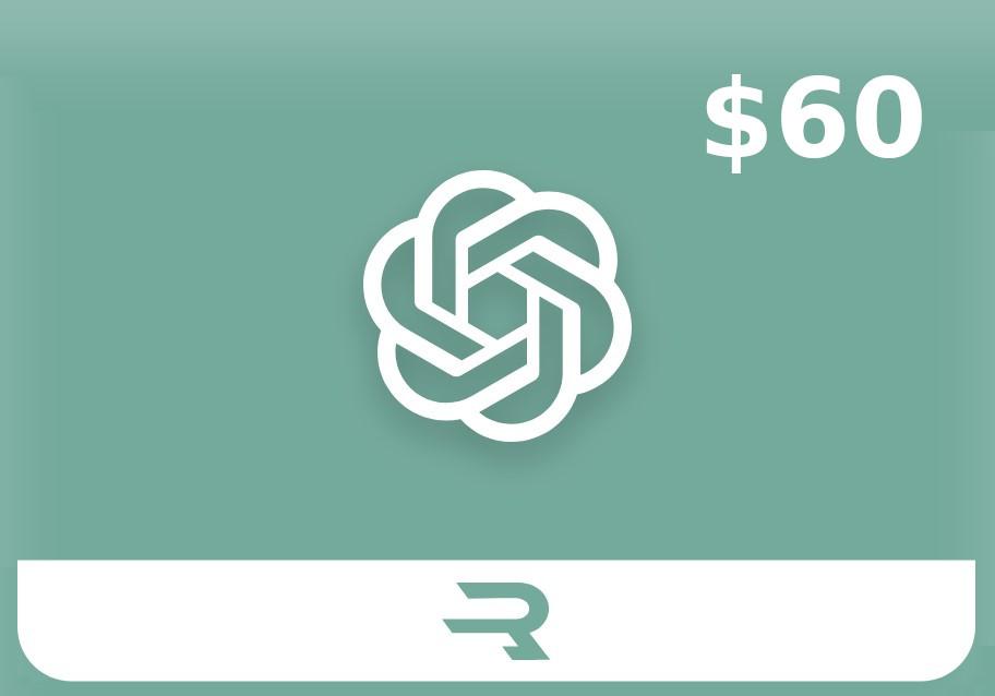 Rewarble ChatGPT $60 هدية بطاقة امريكي