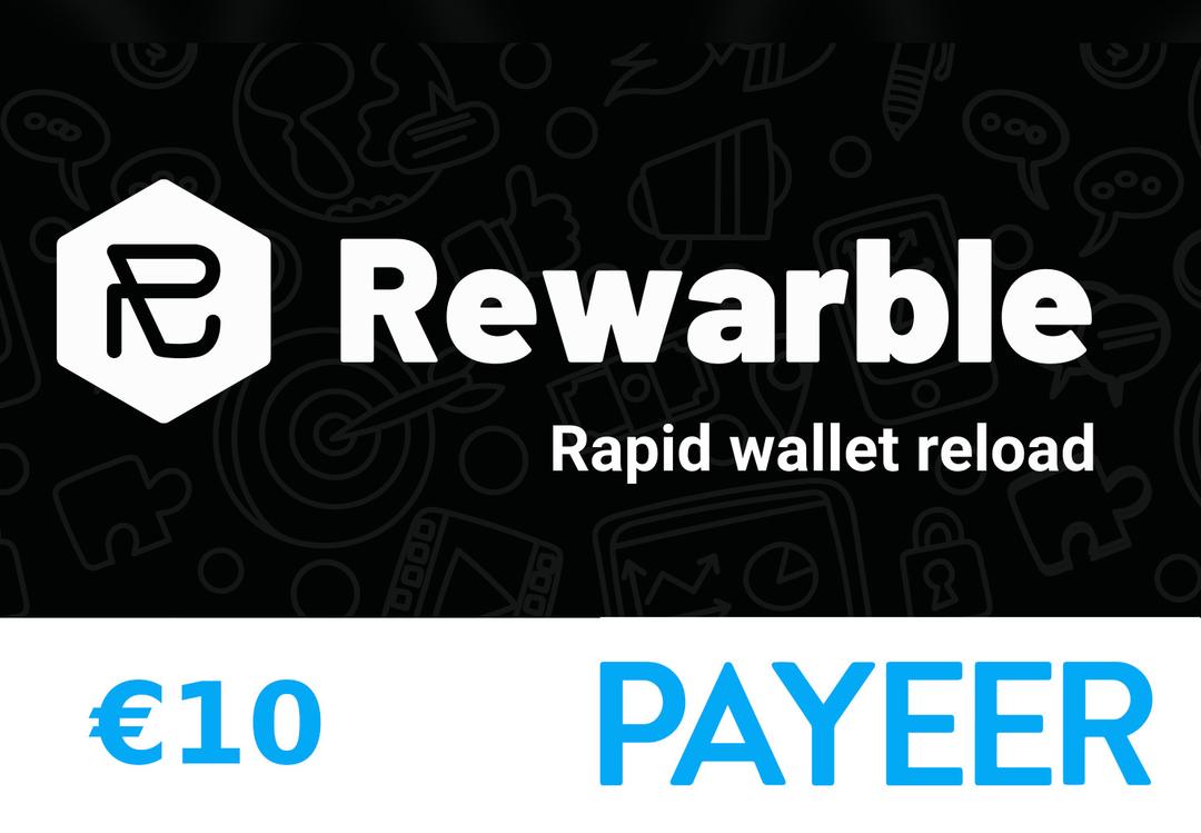 Rewarble Payeer €10 هدية بطاقة