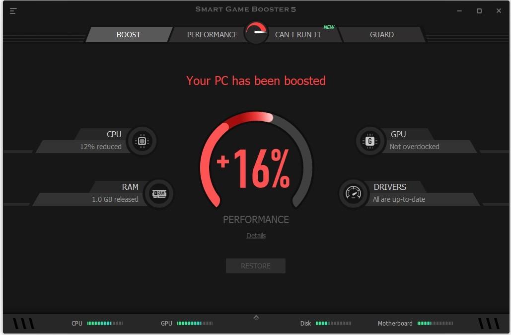 Smart Game Booster 5 مفتاح (1 سنه / 1 جهاز)