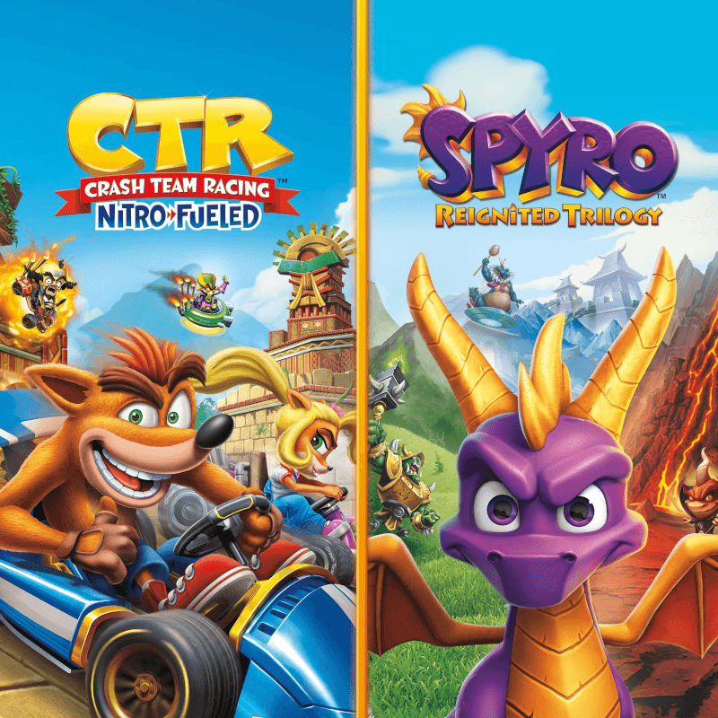Crash Team Racing Nitro-Fueled + Spyro Game حزمة اكسبوكس 1 / إكس بوكس سيريس X|S حساب