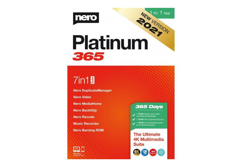 Nero Platinum 365 اوروبي مفتاح (1 سنه / 1 بي سي)