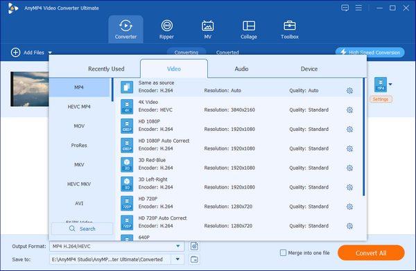 AnyMP4 Video Converter اولتمت مفتاح (1 سنه / 1 بي سي)