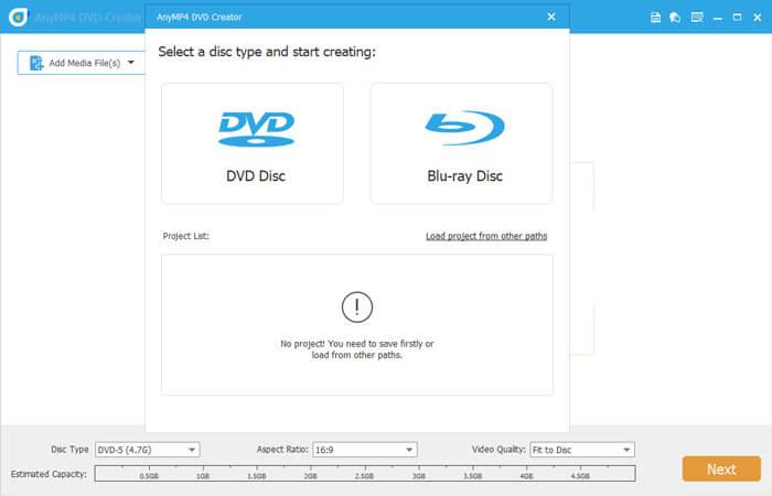 AnyMP4 DVD Creator كود رقمي (1 سنه / 1 بي سي)