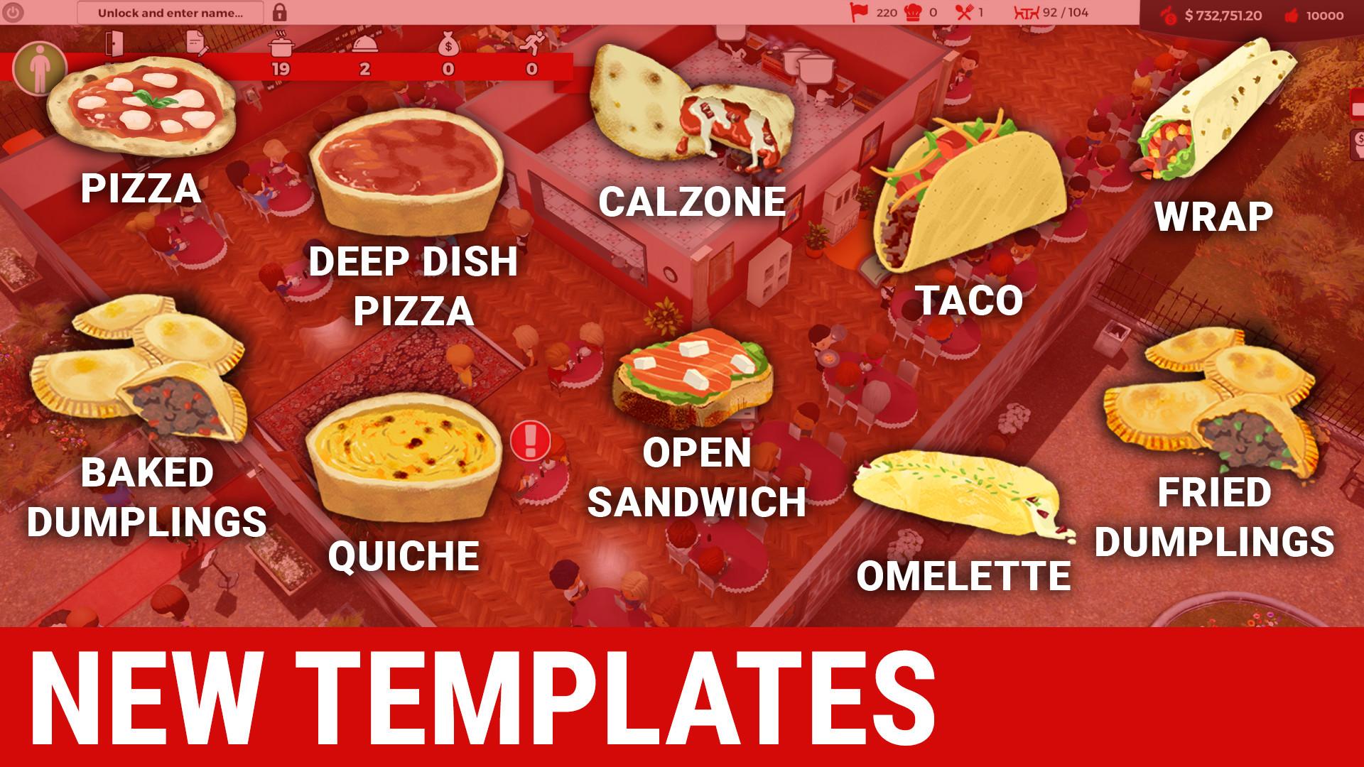 Chef: A Restaurant Tycoon Game Full Menu حزمة بي سي ستيم كود رقمي